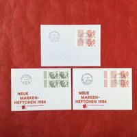 FDC 1984 Neue Markenheftchen mit 4er Laupen 599 Sursee 597