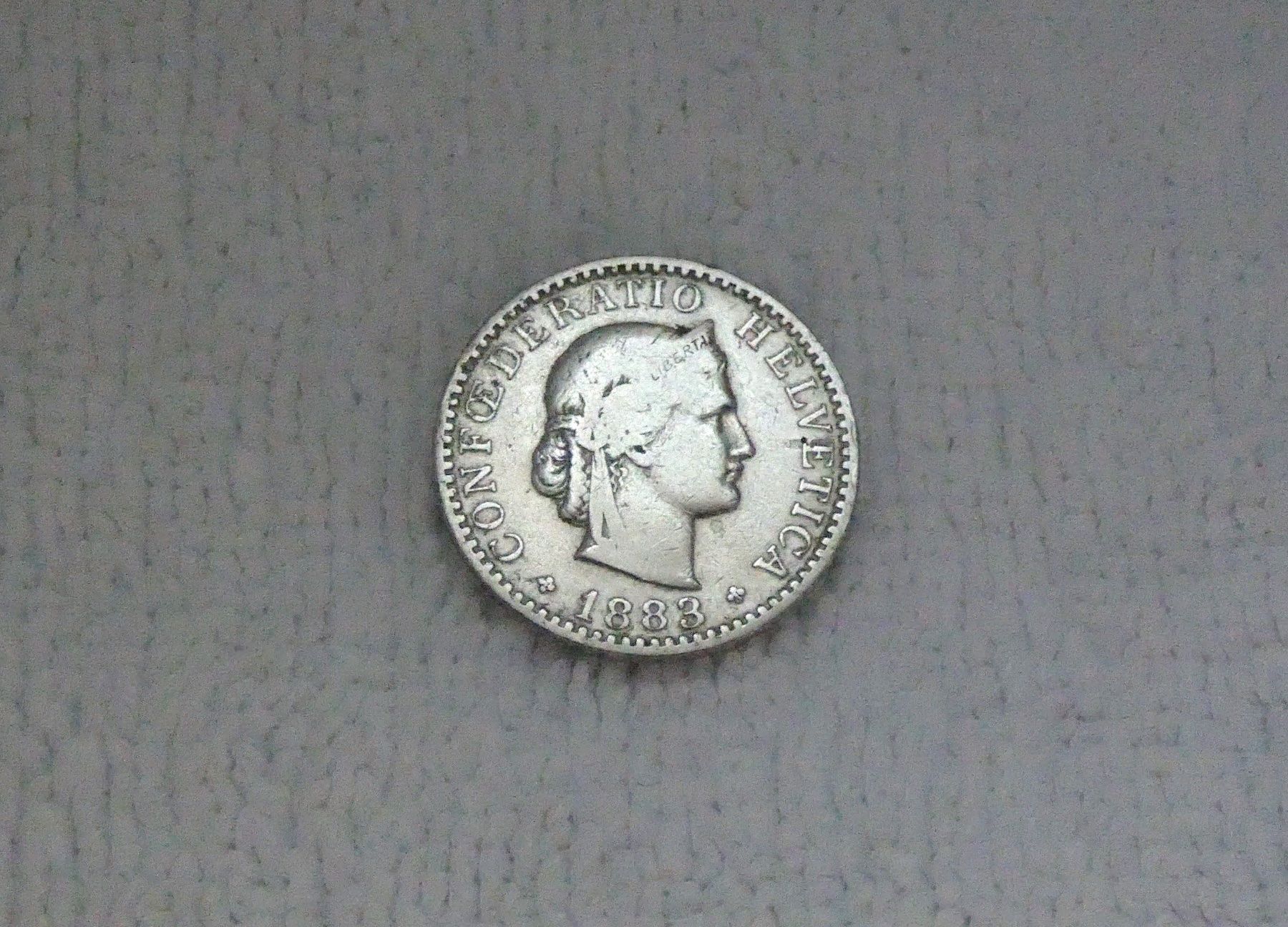 Alle Münzen: 20 centimes/rappen 1883 – Gebraucht aus Nyon von Ilmi09