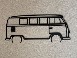 Auto Silhouette Metall Bulli VW T1