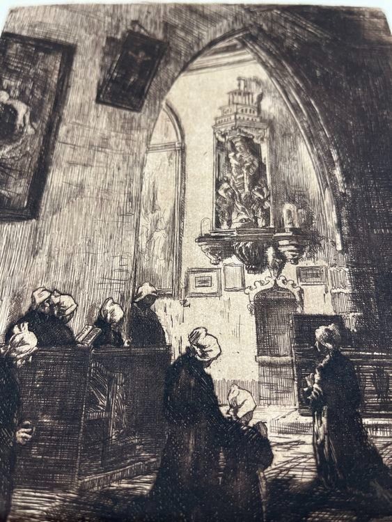 Grafica & Litografie: HERMANN HUBACHER RADIERUNG SIGNIERT – Usato da Gersau venduto da grafik-kunst