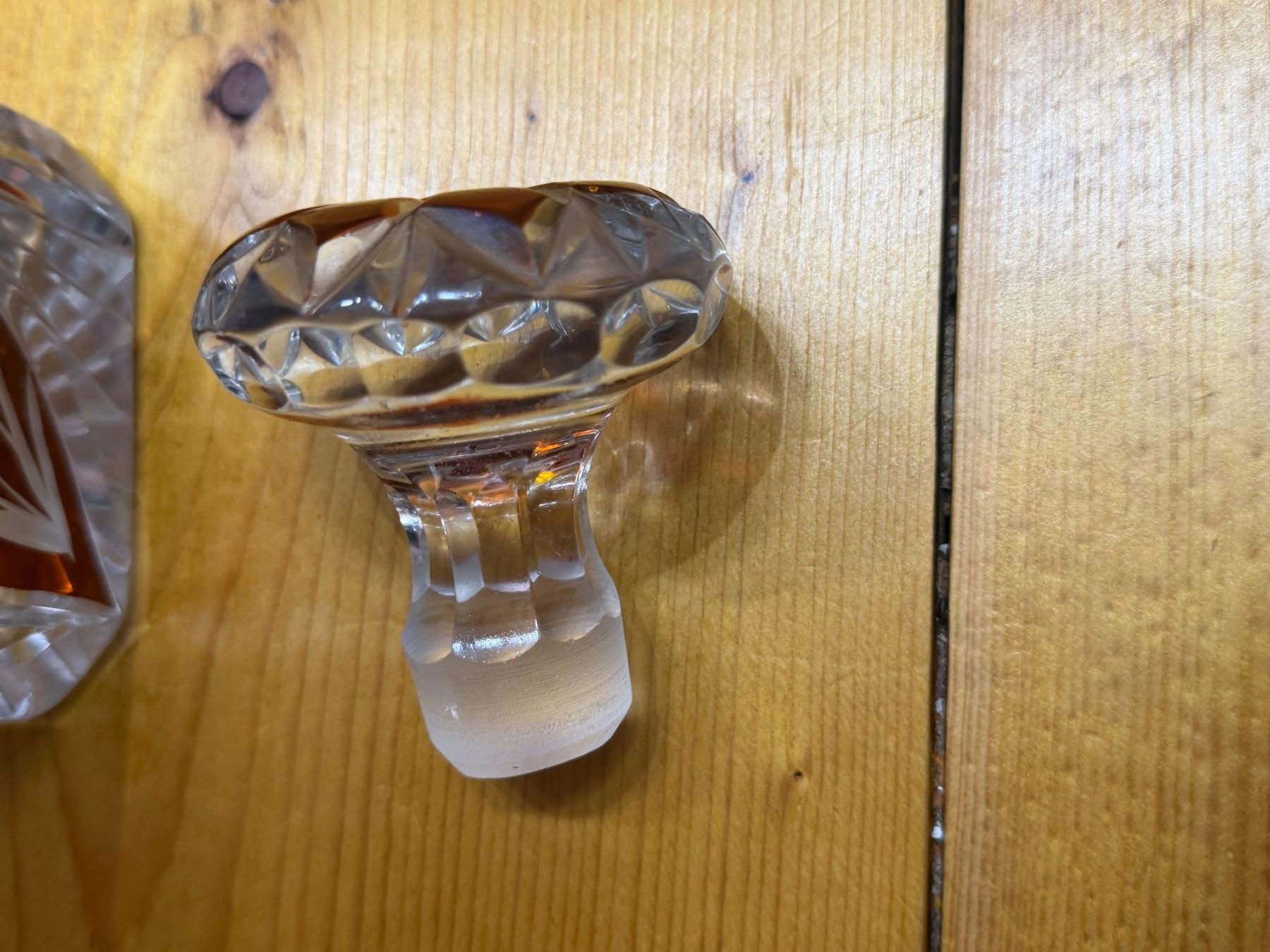 Caraffe: Vintage-Kristall Karaffe mit 4 Whiskygläser – Usato da Stetten AG venduto da Galata1 4