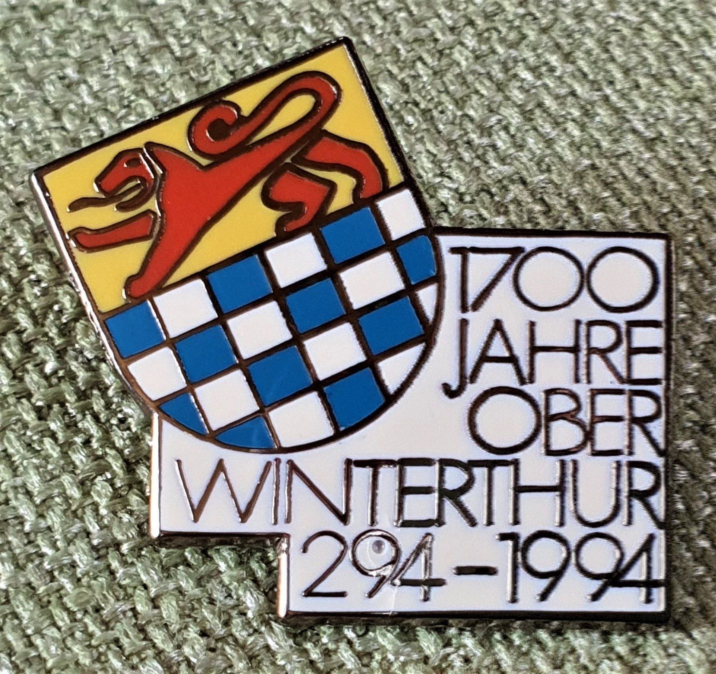 Placchette & Badge: B893  Pin 1700 J. Ober Winterthur 1994 – Usato da Reinach BL venduto da Boston-Verkauf