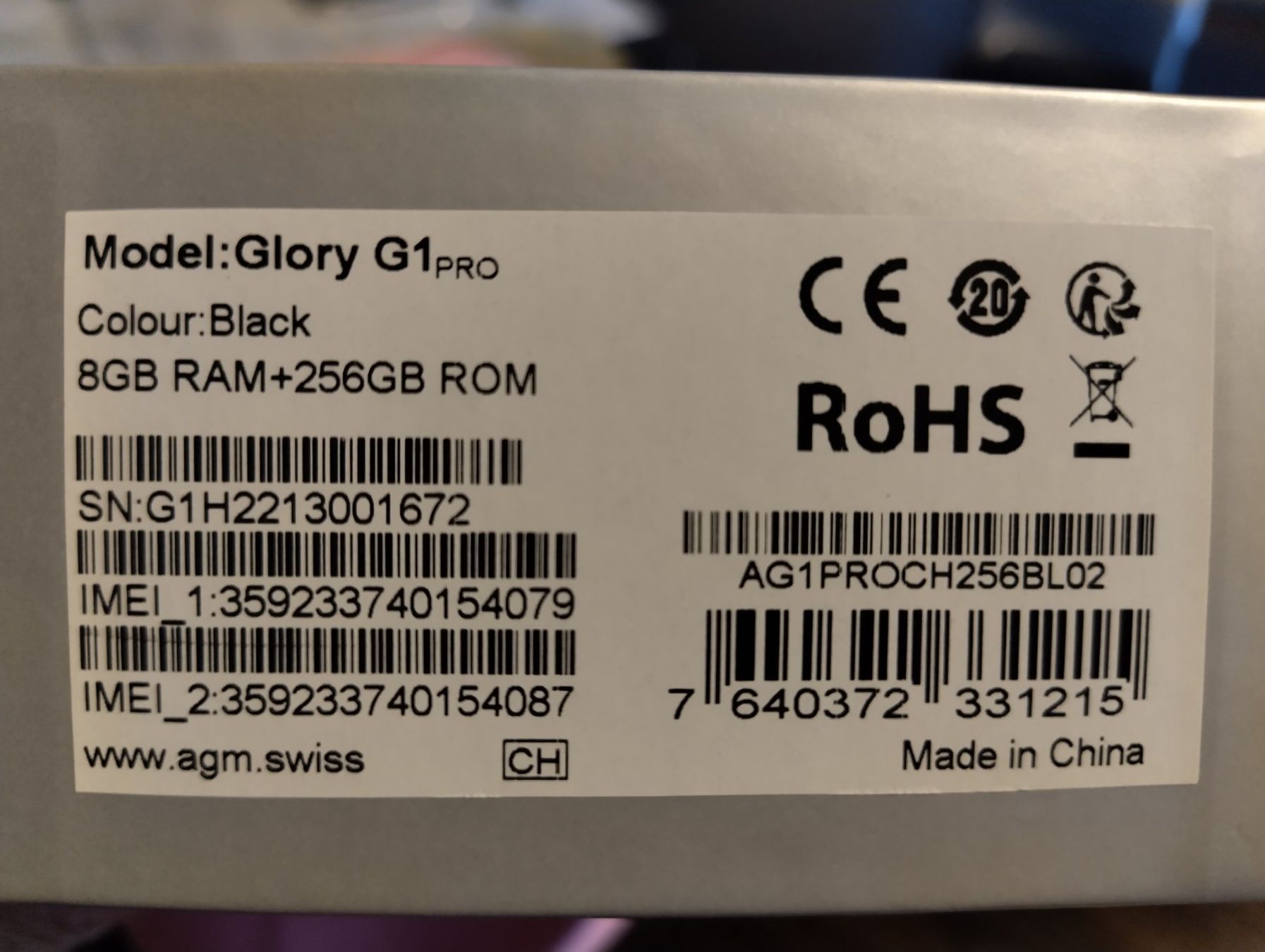 Batterie: Smartphone AGM Glory G1 Pro – Nuovo (secondo la descrizione) da Arlesheim venduto da Solarmoon1881 6