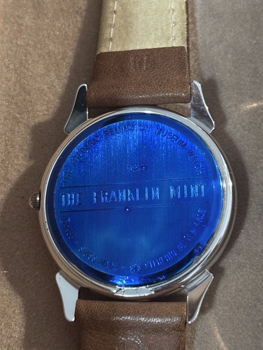 Orologi: Montre the Franklin Mint - Frederic Remington – Nuovo e nell'imballaggio originale da Prangins venduto da Rodard8 4