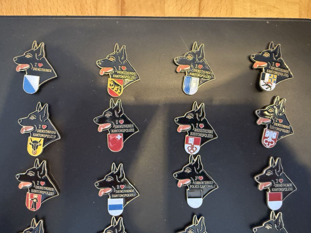 Placchette & Badge: Exklusive Sammlung Diensthunde Kantons Polizei Pins! – Usato da Bad Zurzach venduto da chr_wkq8 1