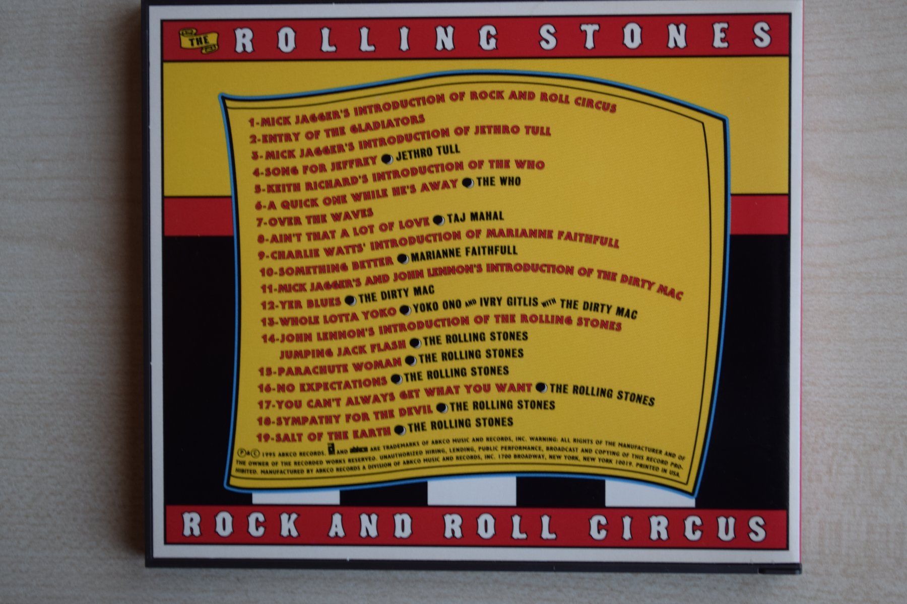 CDs: Rolling Stones Rock and Roll Circus CD (844) – Gebraucht aus Reutigen von DONDON55 1