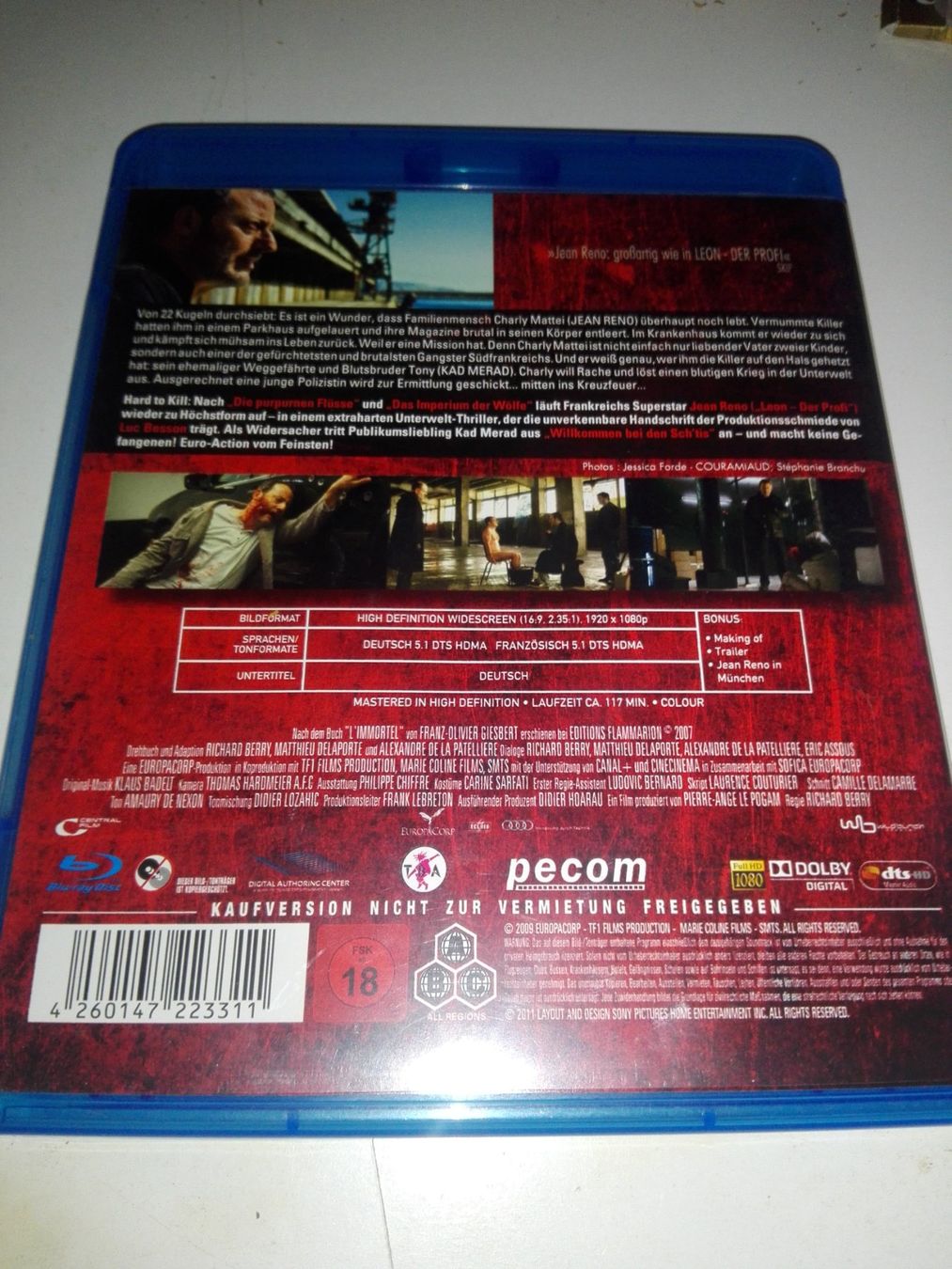 Tutti i DVDs: 22 Bullets - Unvergänglich     (De & Fr)        >Blu-ray< – Usato da St.Galllen venduto da elkaphone 3