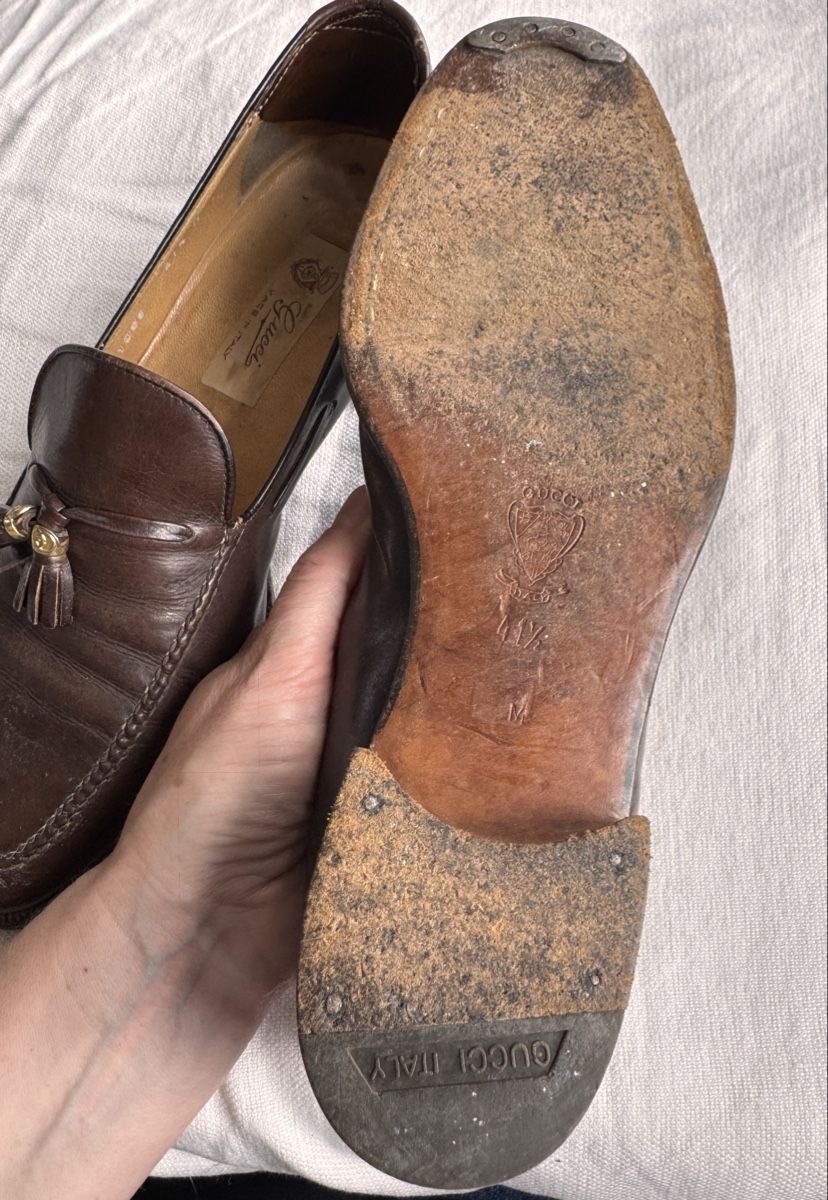 Gucci Herrenschuhe: GUCCI Gr. 41,5 Leder braun – Gebraucht aus Bern von Arecibo07 2