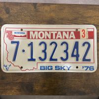 🇺🇸 1976 Vintage U.S. Autoschild - Montana 7-132342