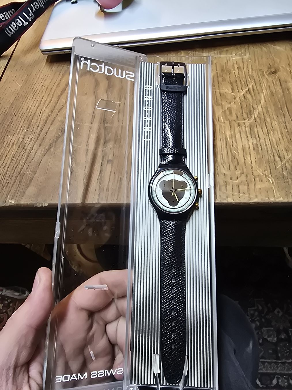 Swatch Orologi: Seltene Swatch Uhr Chrono OVP – Nuovo e nell'imballaggio originale da Rorschach venduto da TimelessTrading