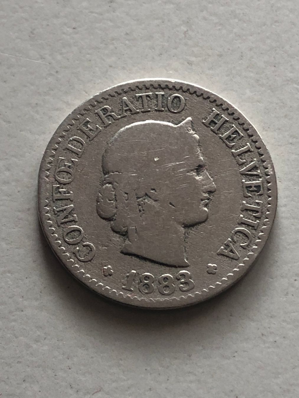 Tutti le monete: 10 Rp. 1883 – Usato da Schötz venduto da Odpa