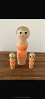 Mutter & Kinder Figuren aus Holz