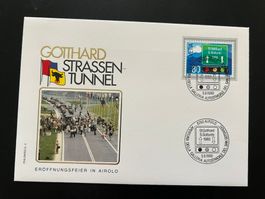 FDC Eröffnung Gotthard 1980 Airolo Sonderbrief  (M837)