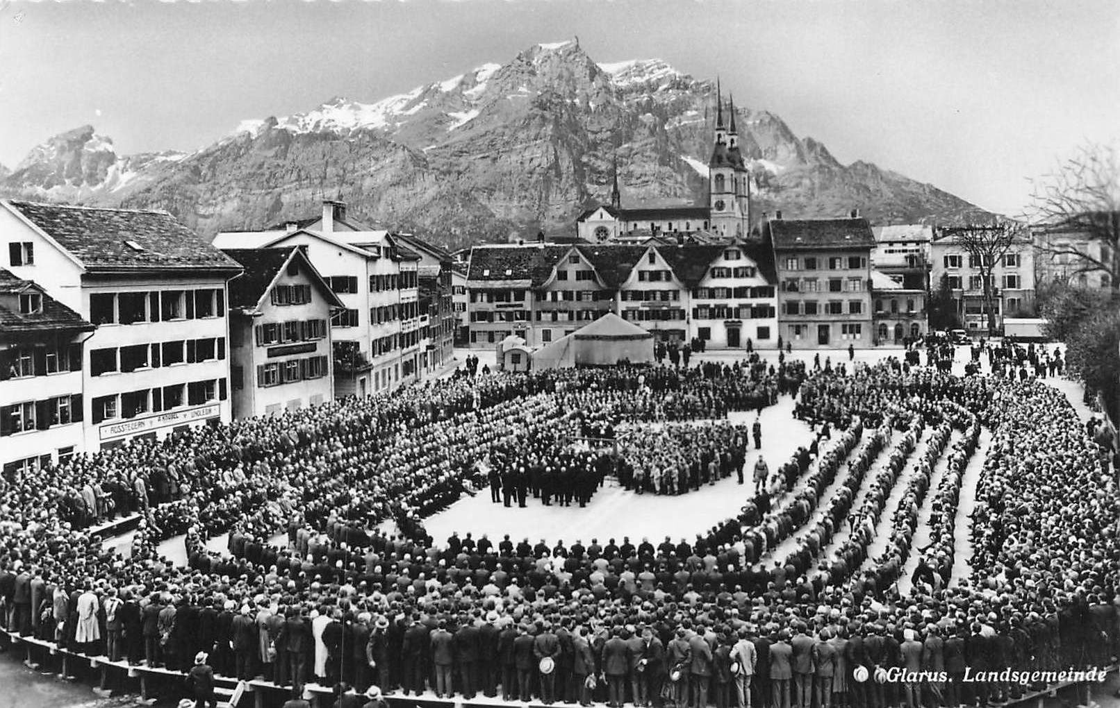 Cartoline postali: Glarus Landsgemeinde – Usato da Biasca venduto da Blenio71