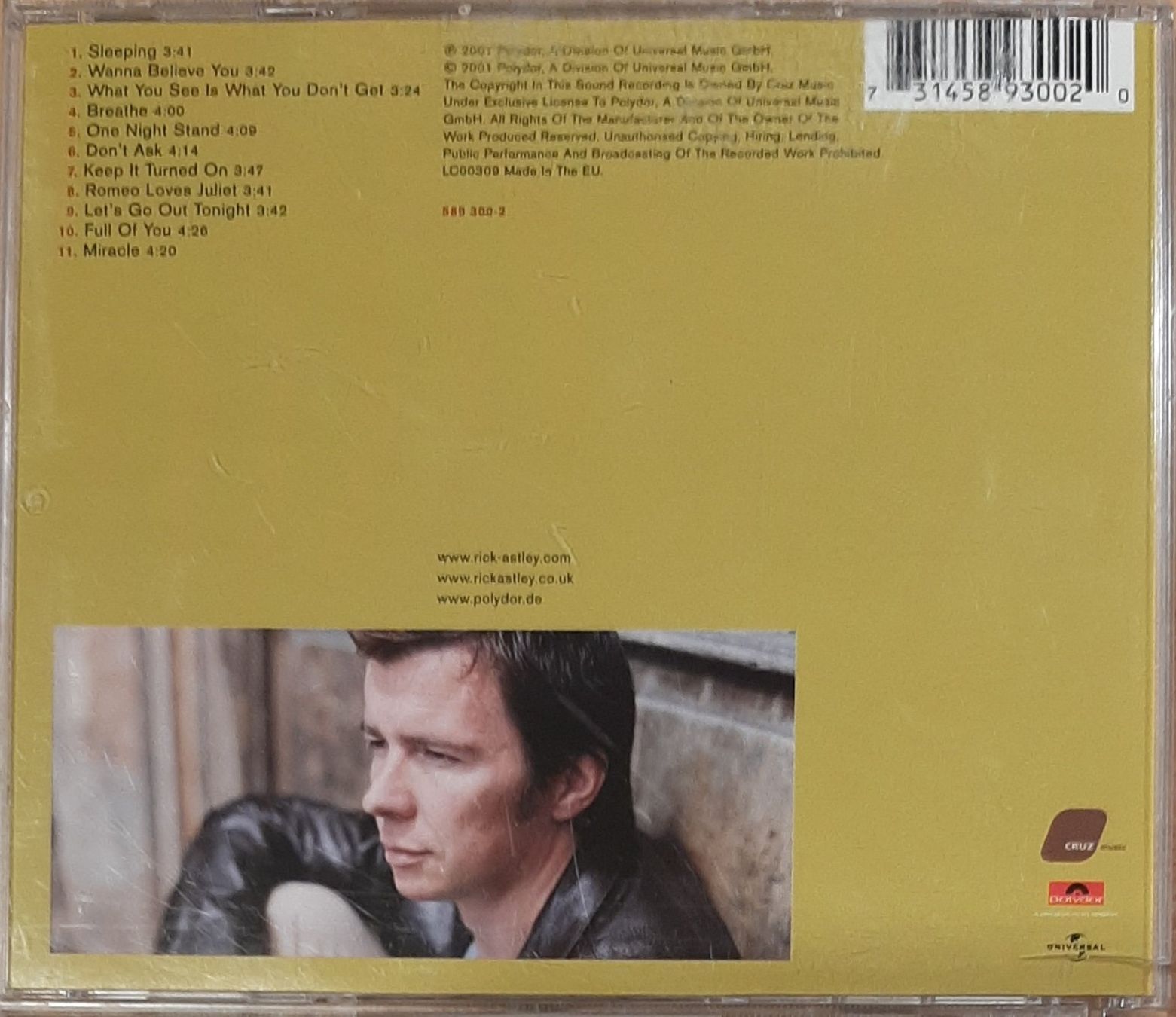 CD: Rick Astley - Keep It Turned On, UK Pop Album 2001 – Usato da Amriswil venduto da Celini3 1