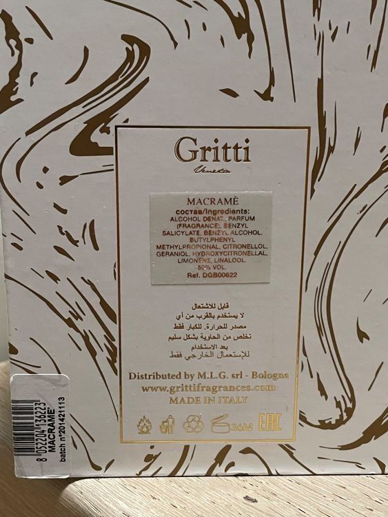 Parfum & Eau de Toilette: Gritti MACRAME – Gebraucht aus Seedorf UR von Vita000 1