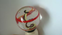 Grosse Glasmurmel mit Spirale 35 mm