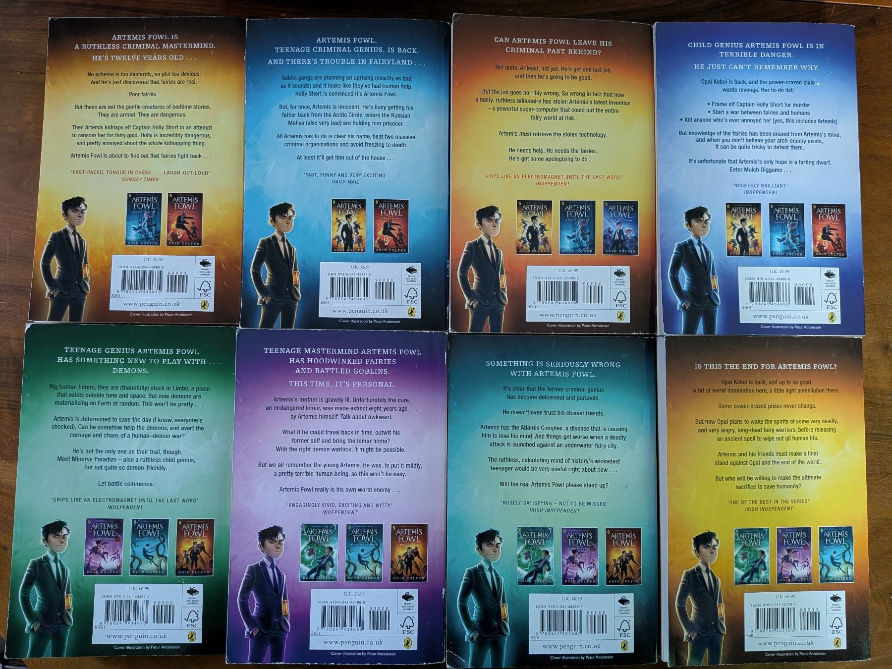 Libri: Artemis Fowl 8 Bände Englisch – Usato da Frauenfeld venduto da aid_6ck2 1