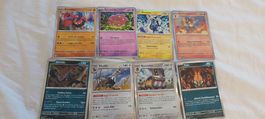lot de 8 carte pokémon holos de me5 (nuit noir) dés 1frs