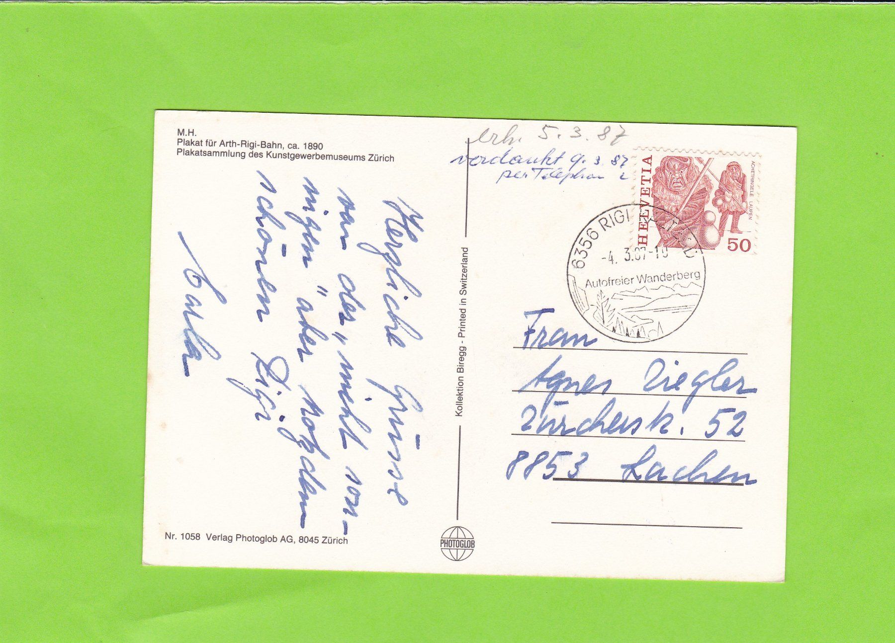 Cartoline postali: Arth-Rigi-Bahn – Usato da St. Peterzell venduto da neckertal 1