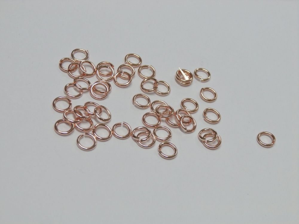 100 Stück Doppel-Binderinge, 6 Mm, Goldfarben, Aus Edelstahl, Für Schmuckherstellung & Reparatur