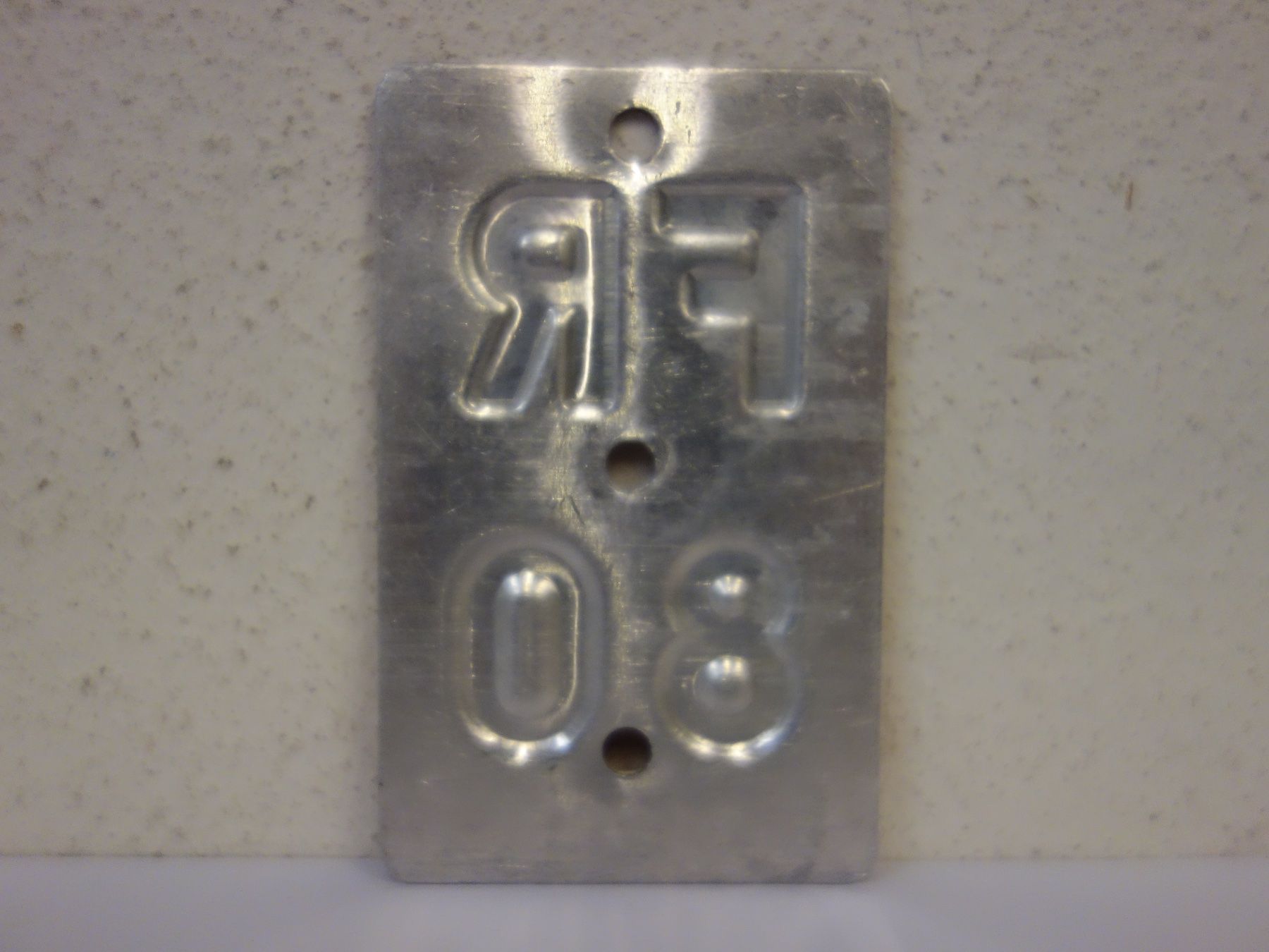 Schilder: FR 80 VELONUMMER - FAHRRADSCHILD – Gebraucht aus Kerzers von zimmergruen 1