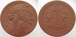 Medaille 1960 Radebeul aus Porzellan, Winnetou KM-Museum