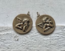 Orecchini vintage con angeli
