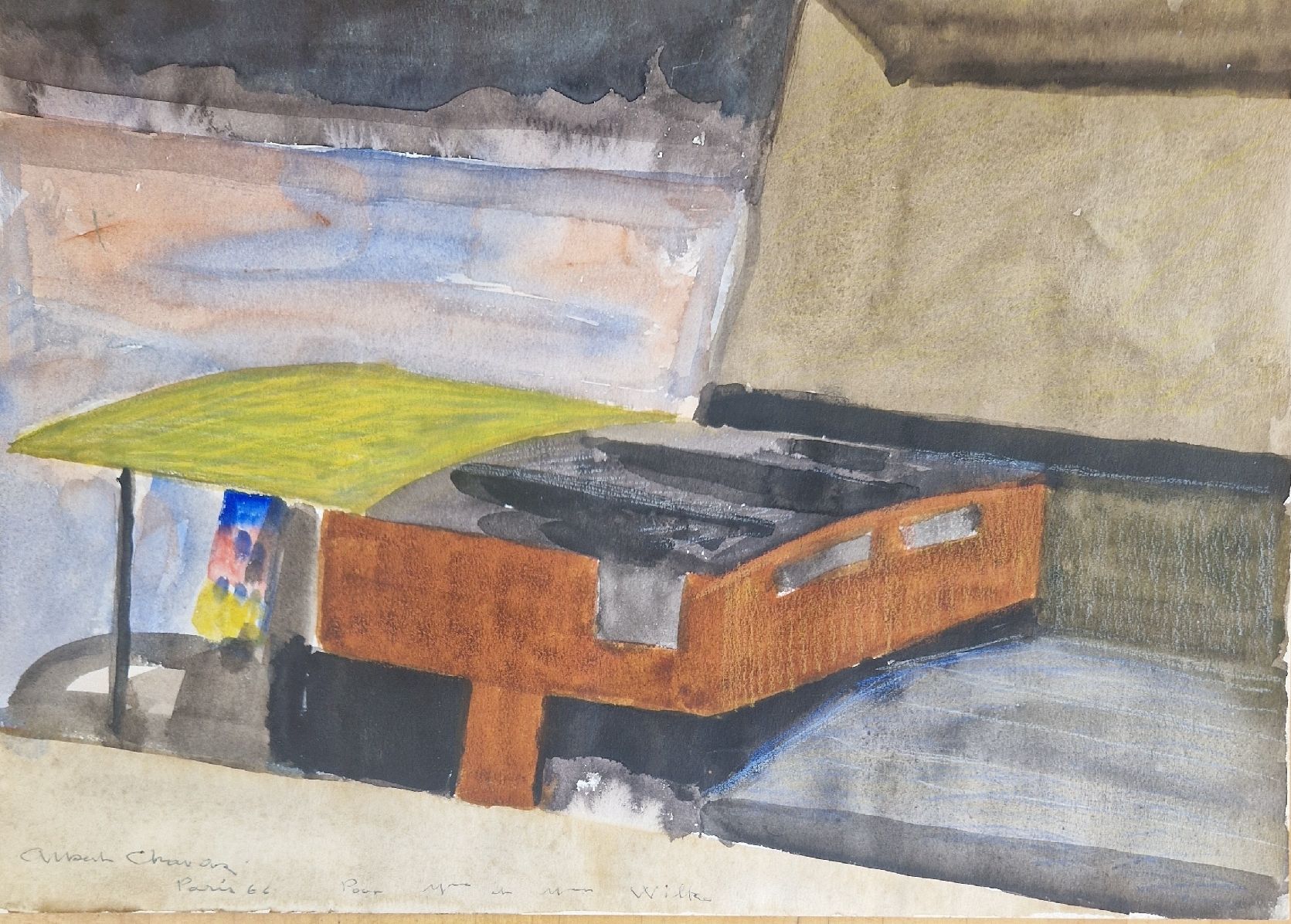 Dipinti: aquarelle de Albert Chavaz  – Usato da Renens VD venduto da vintage72