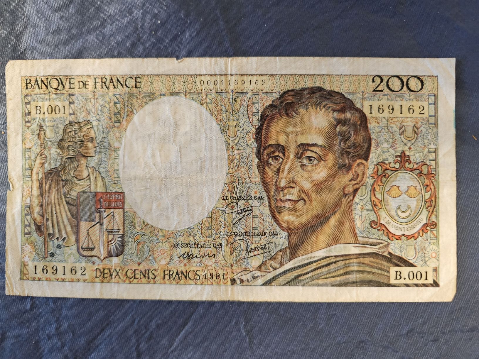 Billets de banque: France 200 fr. 1981 – D'occasion à Nidau par Forellino