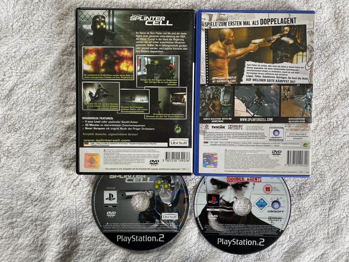 Sony Giochi: Tom Clancy’s Splinter Cell & Splinter Cell Double Agent PS2 – Usato da Reichenbach i. K. venduto da Daniel840 1