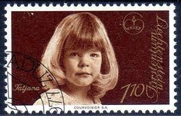 LIECHTENSTEIN 1977 PRINZESSIN TATJANA GESTEMPELT - V617