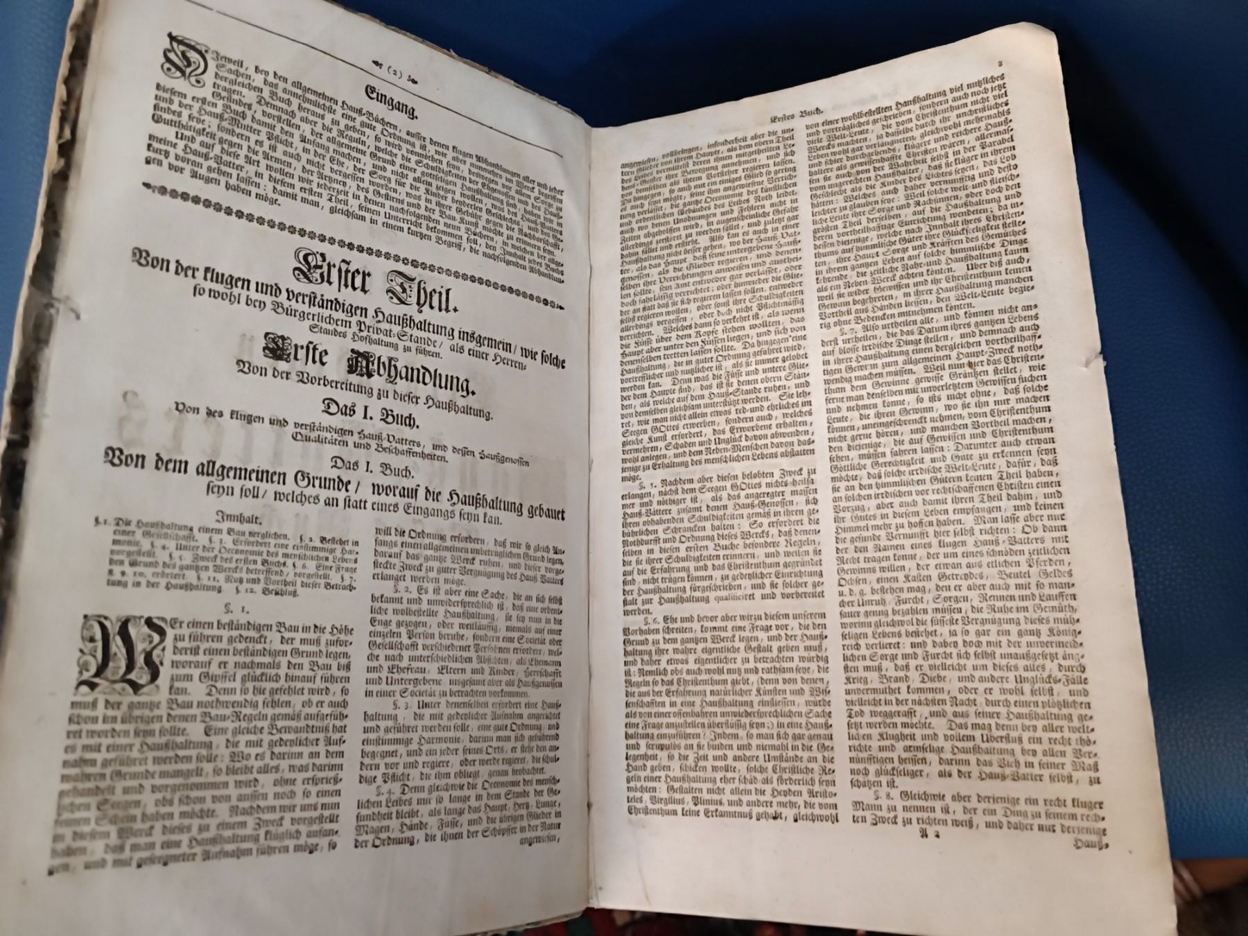 Libri: Florini Klug Verständiger Hauss Vatter 1748 – Usato da Reiden venduto da Zofi-Brocki 1