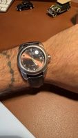 Montre Camel Active acier cadran noir bracelet cuir