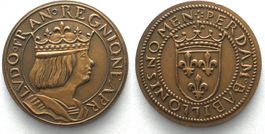 LOUIS XII ND(1880) ESSAI DE METAL & MODULE Type du ducat
