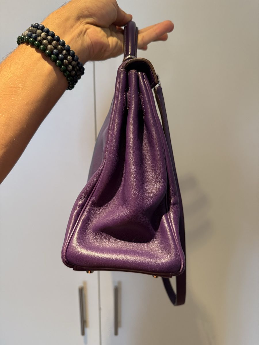 Hermès Taschen für Damen: Hermès Kelly 32 Purple 2010 – Gebraucht aus Genève von SG_73 5