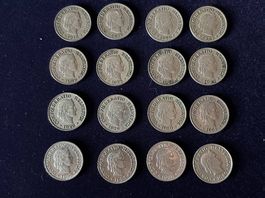 10 Rappenstücke div. Jahrgänge