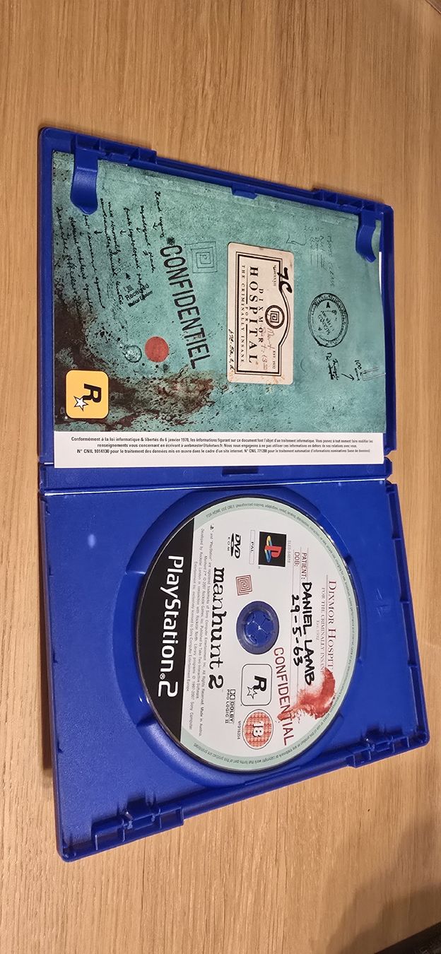 Sony Giochi: Manhunt 2 PS2 en français – Usato da Le Noirmont venduto da desoto55 3