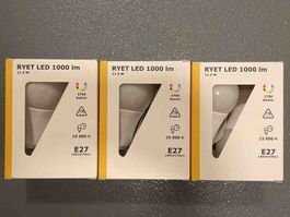 Lot de 6 ampoules LED RYET E27 1000 lm 11.5W NEUF