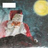 Serviette peeping santa (1351) 2Stk.