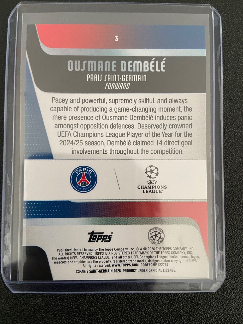 Topps Carte collezionabili: Ousmane Dembele 47/99 Topps UCC Flagship 25/26 – Usato da Dagmersellen venduto da dav_b656 1