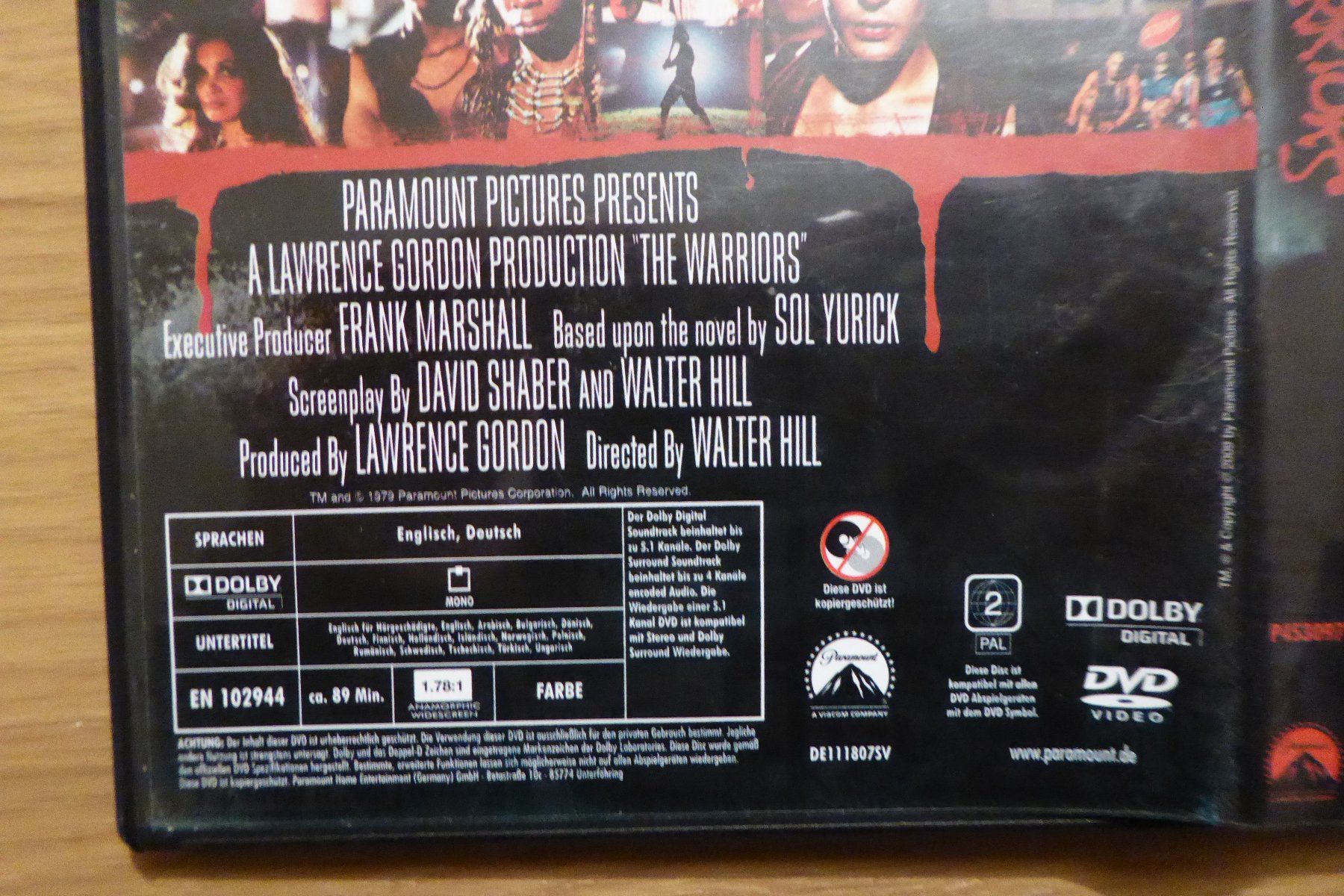 Tutti i DVDs: DVD The warriors – Usato da Allschwil venduto da Summelsarium 2