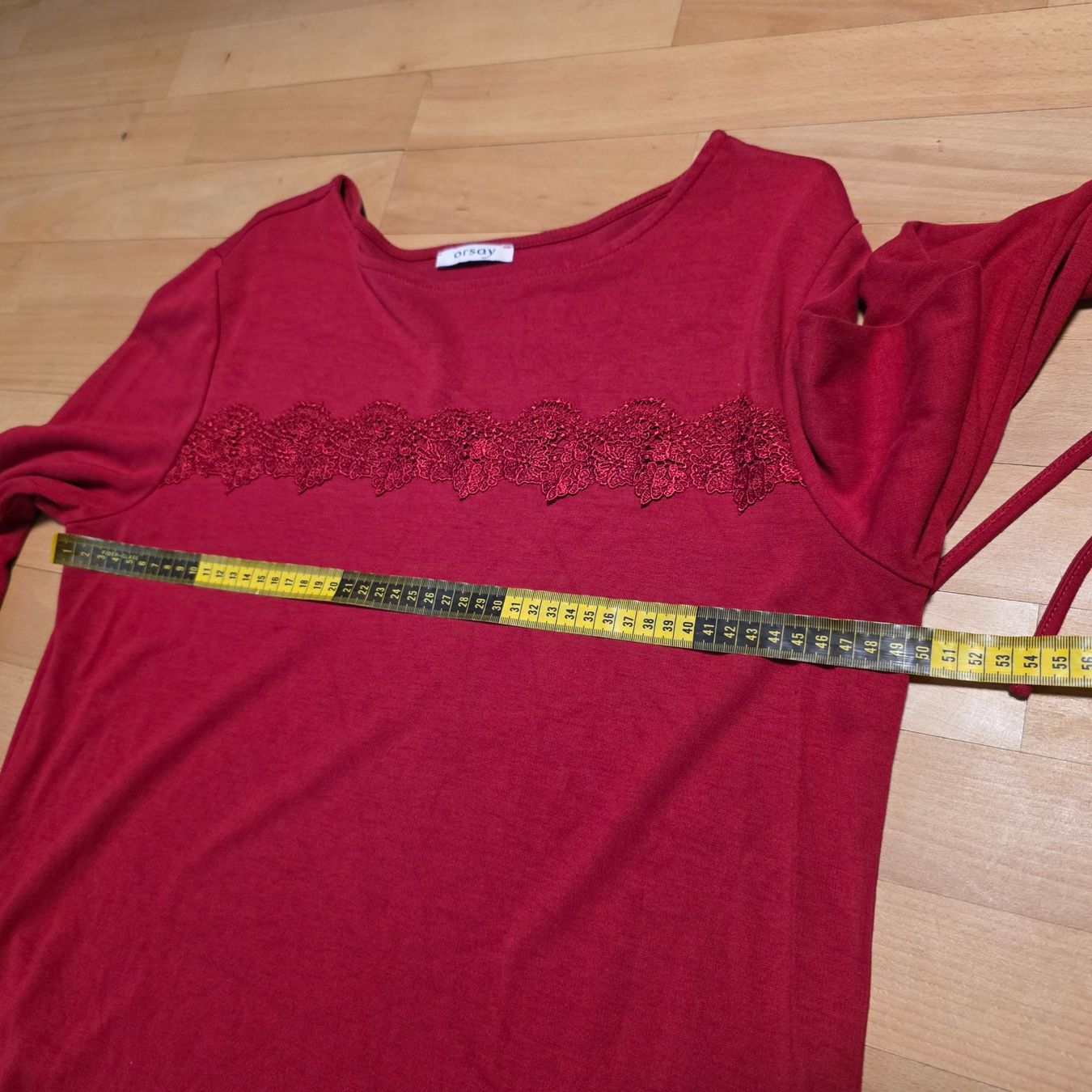 Orsay Camicette: Rote Bluse 38/40 Orsay elegant Spitze – Usato da Wald ZH venduto da CapLux 3