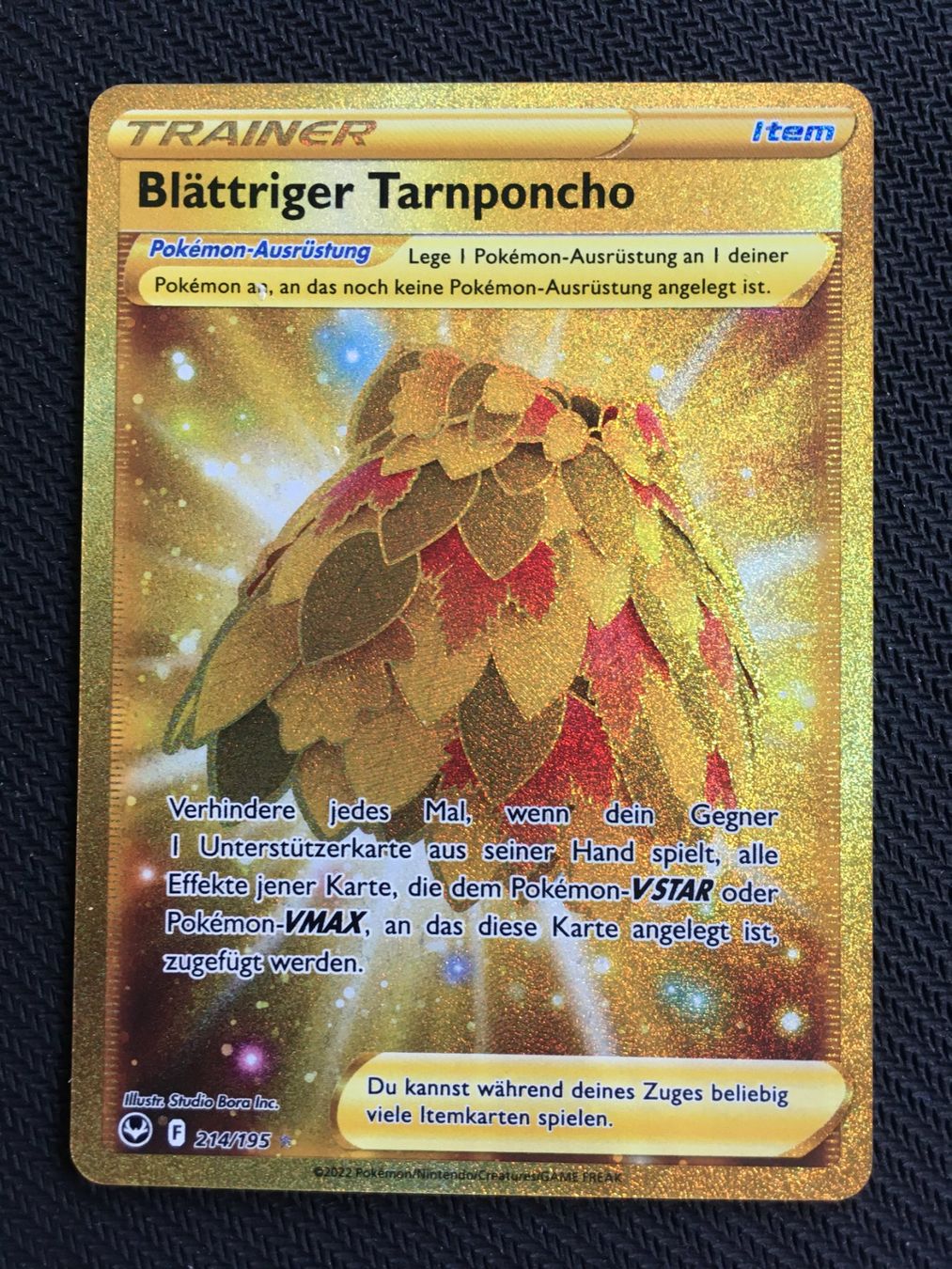Pokémon Carte collezionabili: Silberne Sturmwinde - SIT 214 Blättriger Tarnponcho - DE – Nuovo (secondo la descrizione) da St.Gallen venduto da Punktchen01