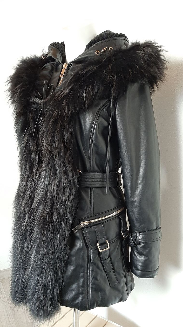 Cappotti: Manteau cuir fourrure – Nuovo (secondo la descrizione) da Faoug venduto da PetitLuxe 2