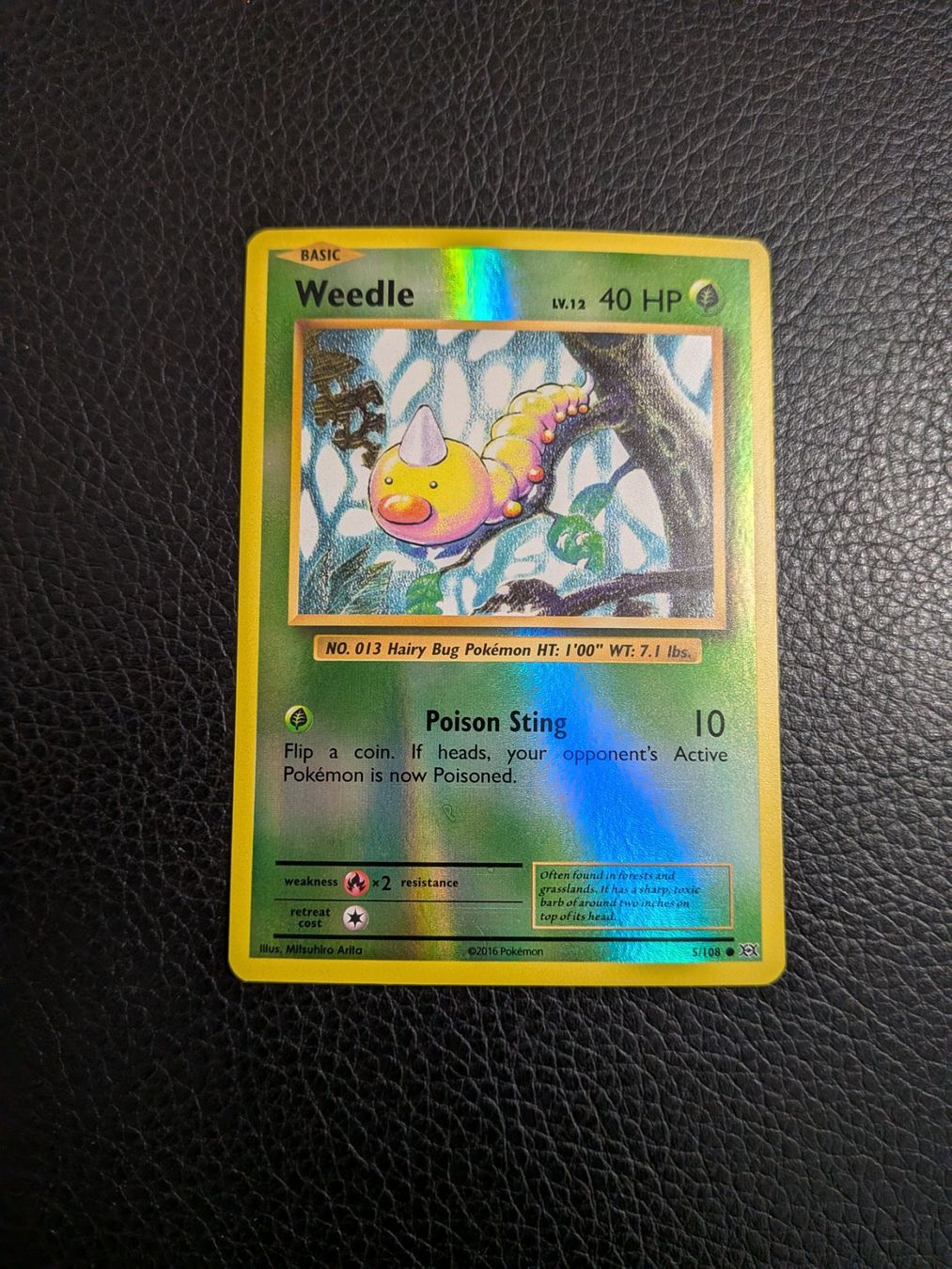 Pokémon Carte collezionabili: Evolutions Weedle reverse 5/108 Ab 1 – Usato da Paradiso venduto da Pkmn10