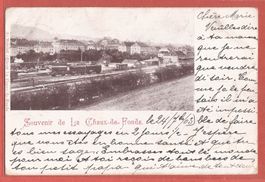 La Chaux-de-Fonds - Bahnhof mit Güterzug - 1903