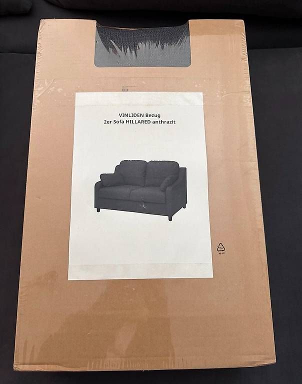 Divani: VINLIDEN Bezug 2er-Sofa, Hillared anthrazit – Usato da Basel venduto da art_prk8 1