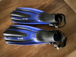 Palmes de plongée Mares Subchannel bleues Taille S