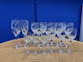 Cristal d'Arques Dumand Gläser, 18 Stücke